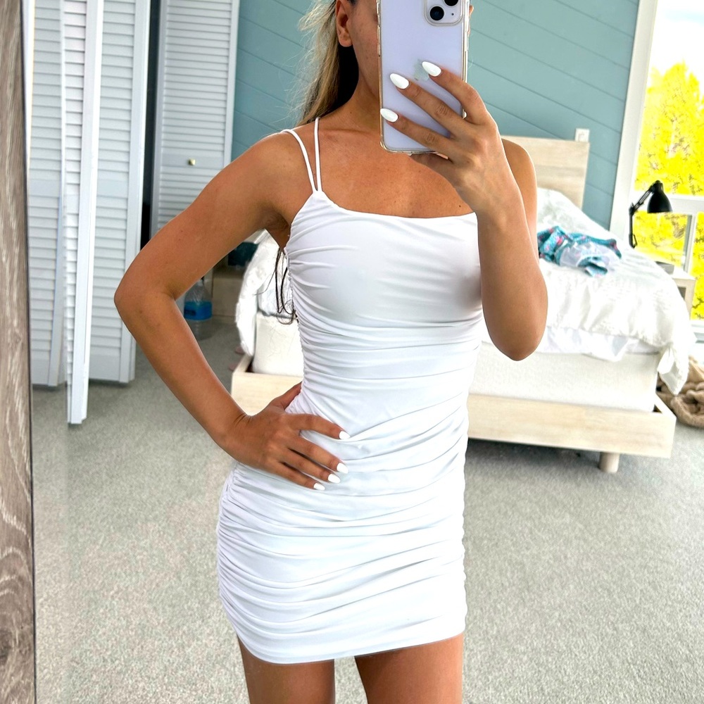 white superdown dress